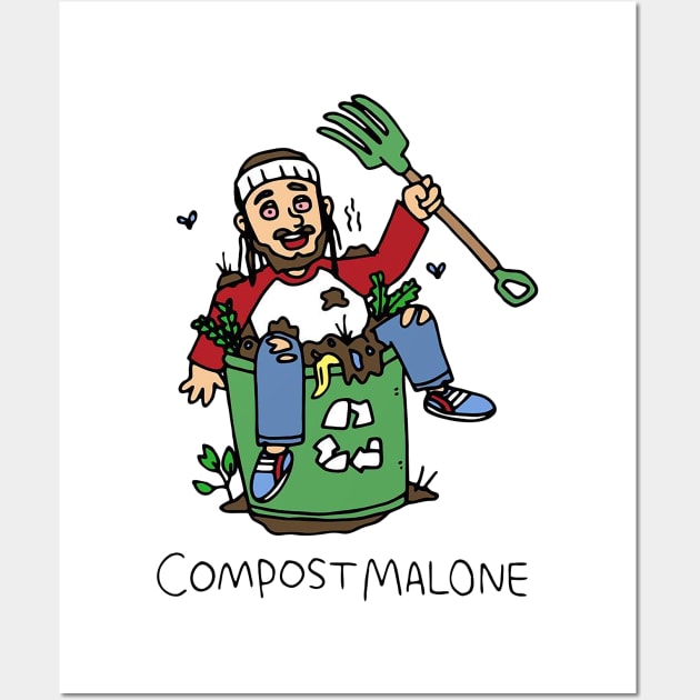 Compost Malone Wall Art by Everything Goods